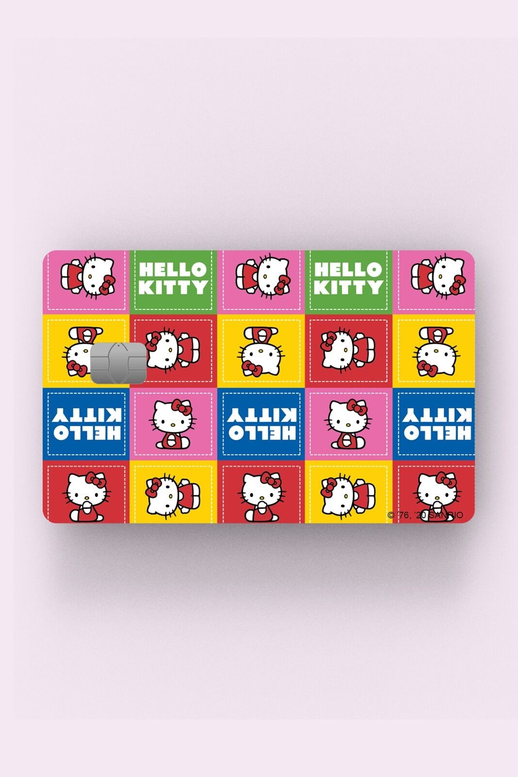 Kart Kaplama Etiketi - Rengarenk Kolaj Hello Kitty