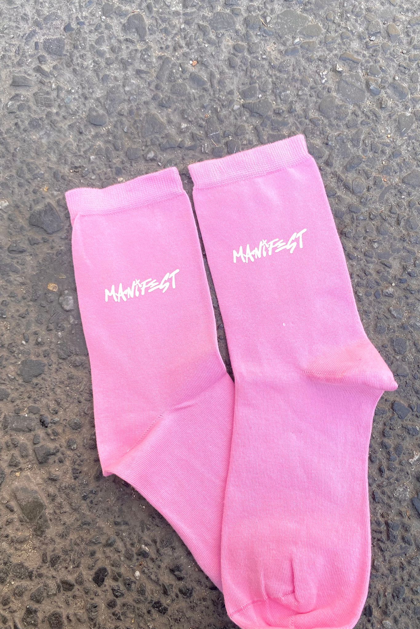 Pembe Unisex Bambu Çorap - Manifest
