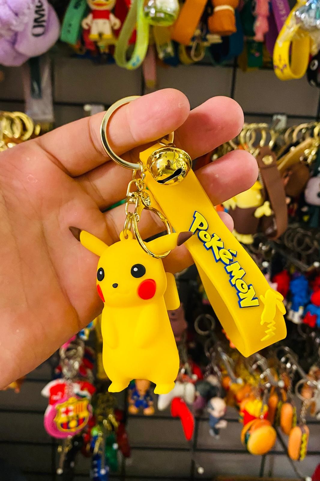 Silikon Anahtarlık Pokemon Sarı Pikachu