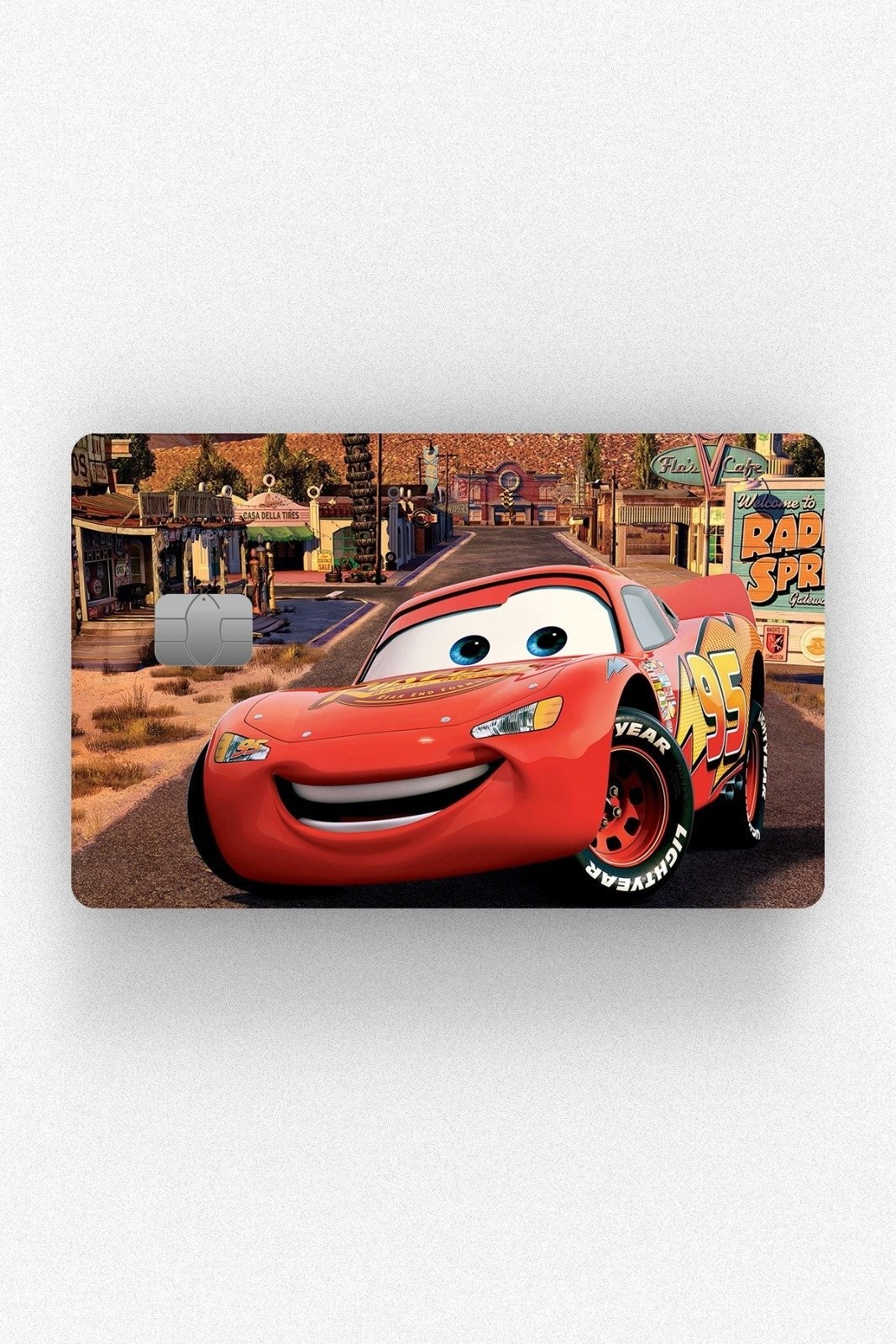 Kart Kaplama Etiketi - Cars Şimşek Mcqueen