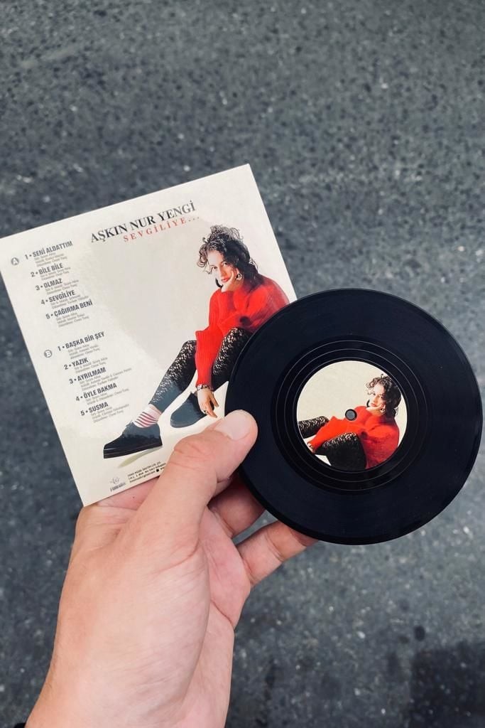 Aşkın Nur Yengi Mini Dekoratif Plak Bardak Altlığı Magnet