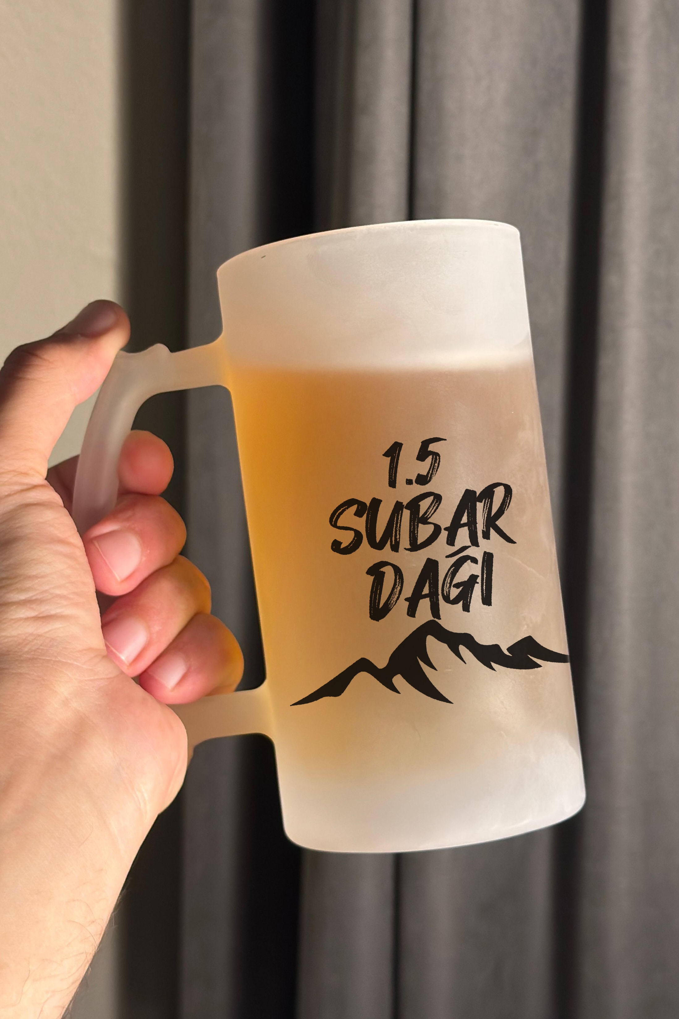 1.5 Subar Dağı 500ml Buzlu Bira Cam Bardağı