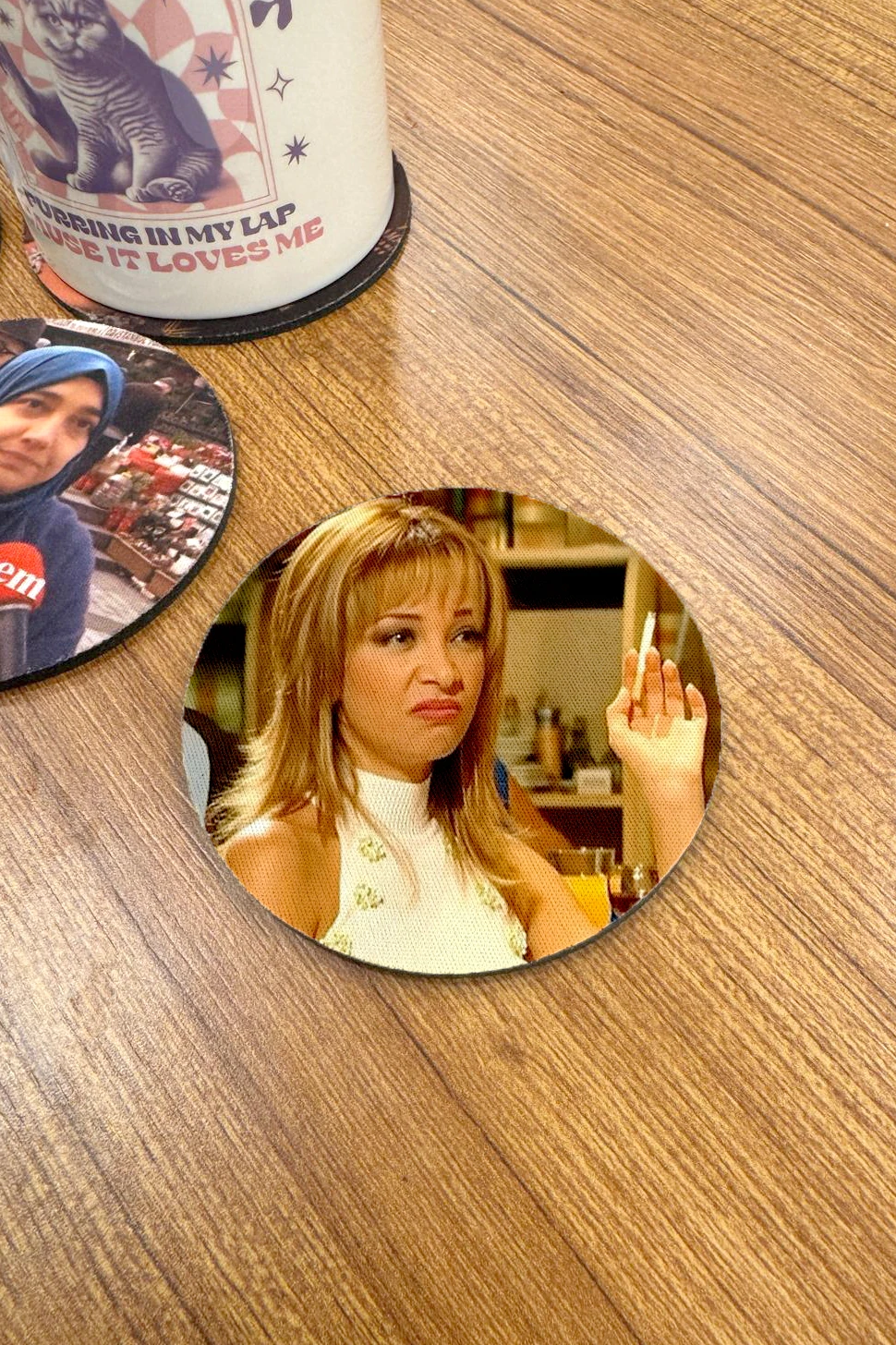 Yuvarlak Bardak Altlığı Avrupa Yakası Selin