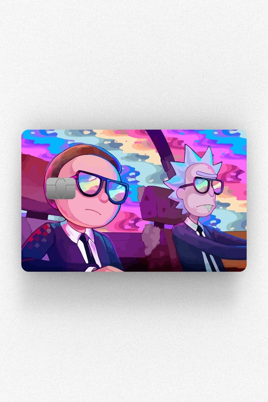 Kart Kaplama Etiketi - Rick and Morty Mor