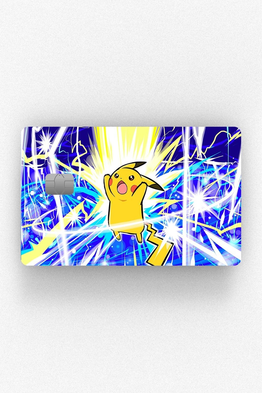 Kart Kaplama Etiketi - Pokemon Mavi Pikachu