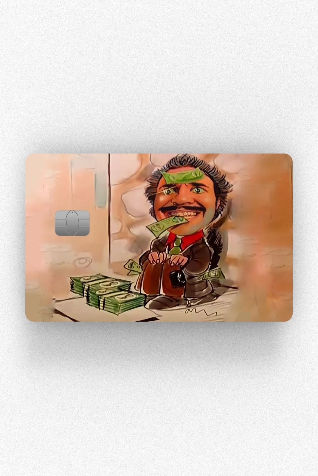 Kart Kaplama Etiketi - Karikatür Burhan Altıntop