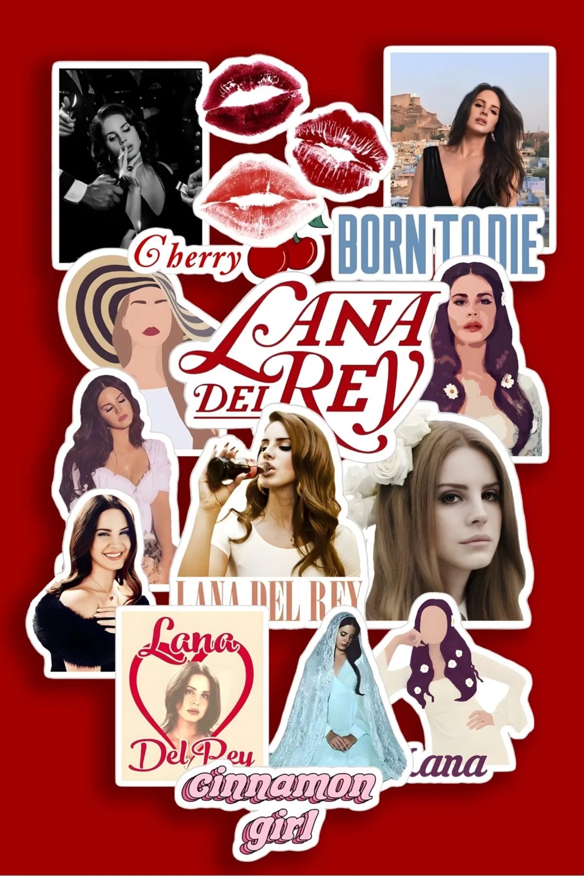 Lana Del Rey 16'lı Sticker Paketi