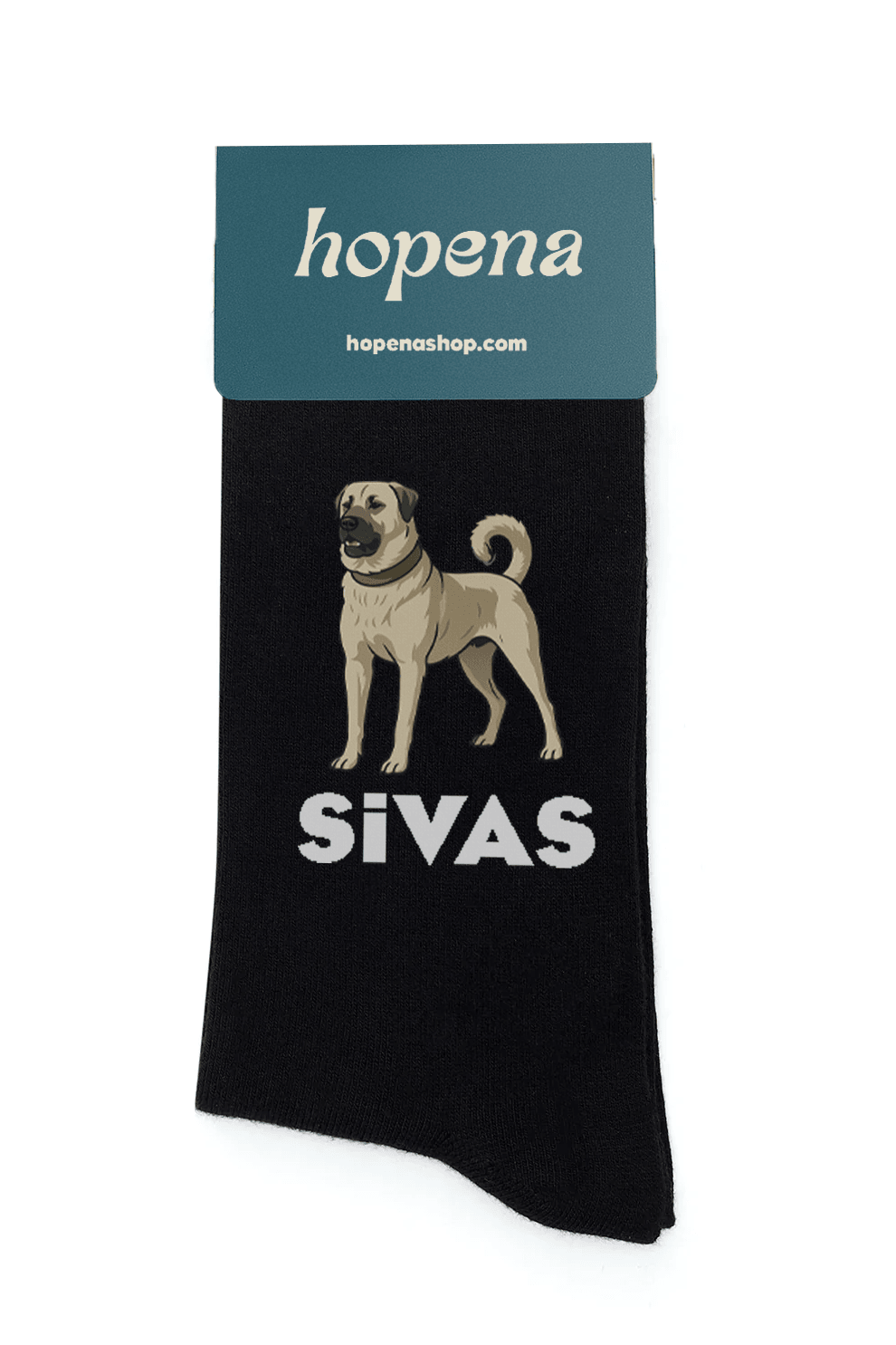 Siyah Unisex Bambu Çorap - Sivas Kangal 