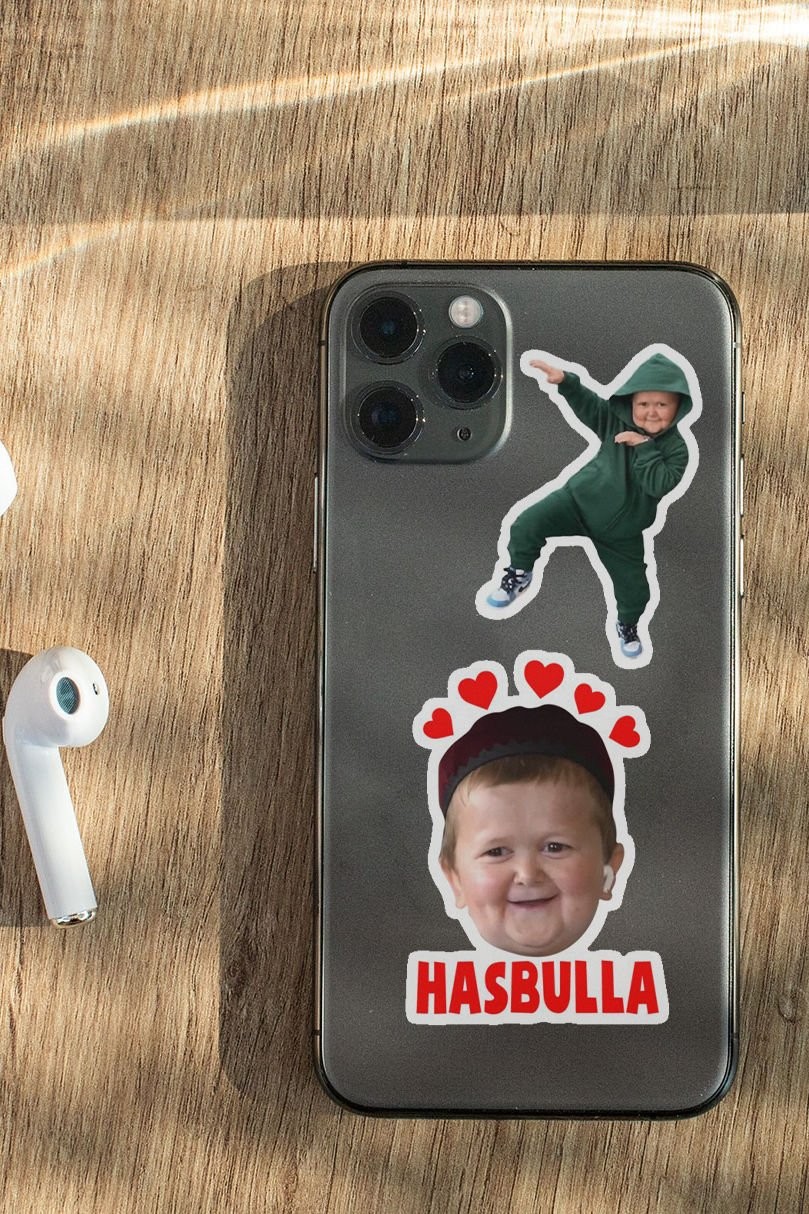 Hasbulla 17'li Laptop Notebook Sticker Paketi