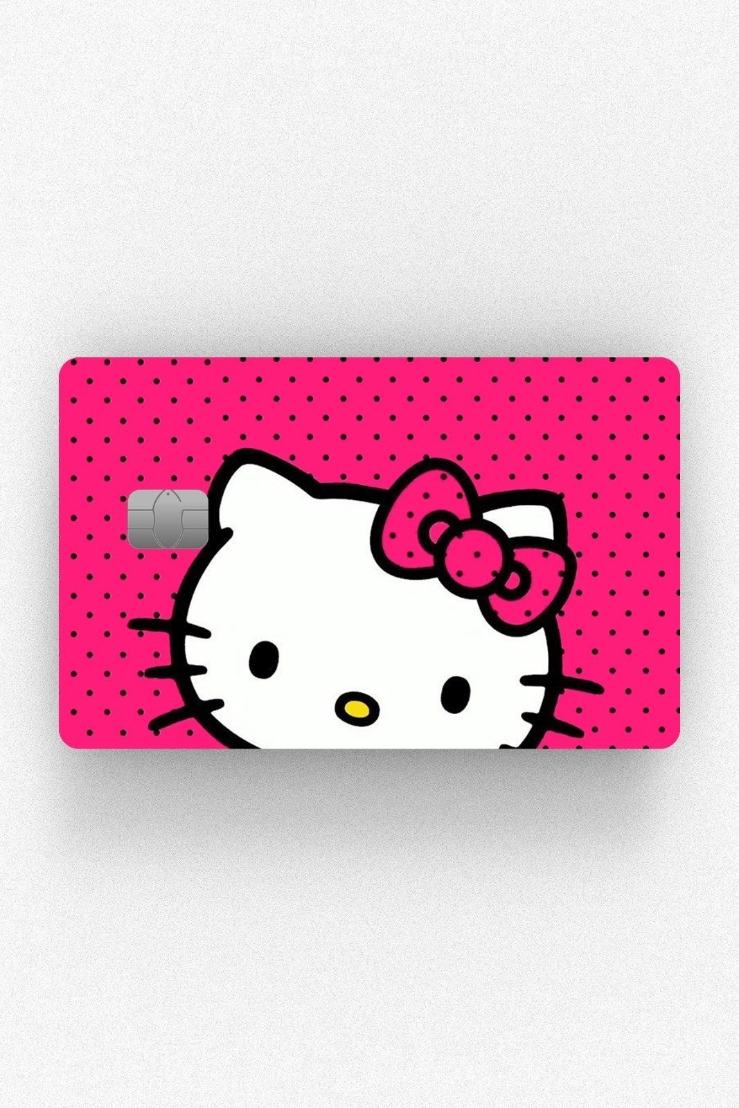 Kart Kaplama Etiketi - Hello Kitty Puantiyeli