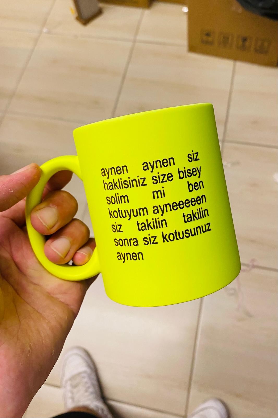 Ben Kötüyüm Aynen Neon Brat Yeşil Kupa