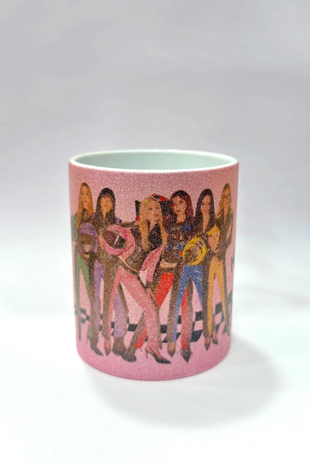 Pembe Glitter Simli Kupa Bardak Manifest Amatör