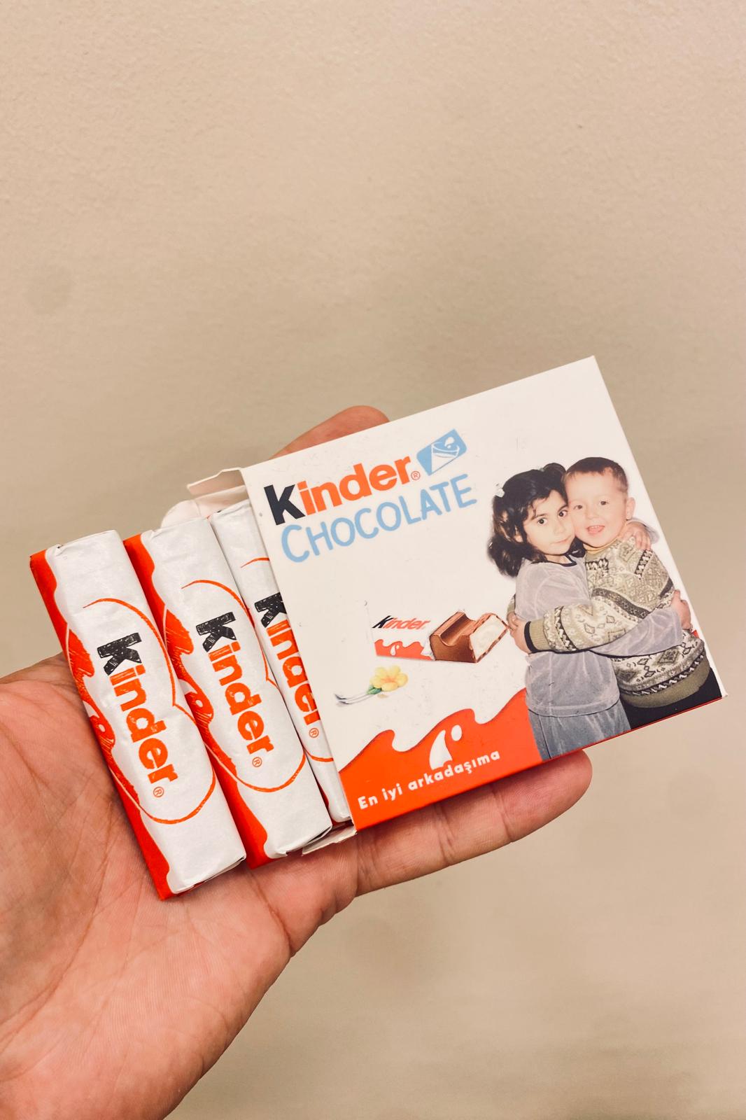 Kişiye Özel Kutu İçerisinde Kinder Chocolate 