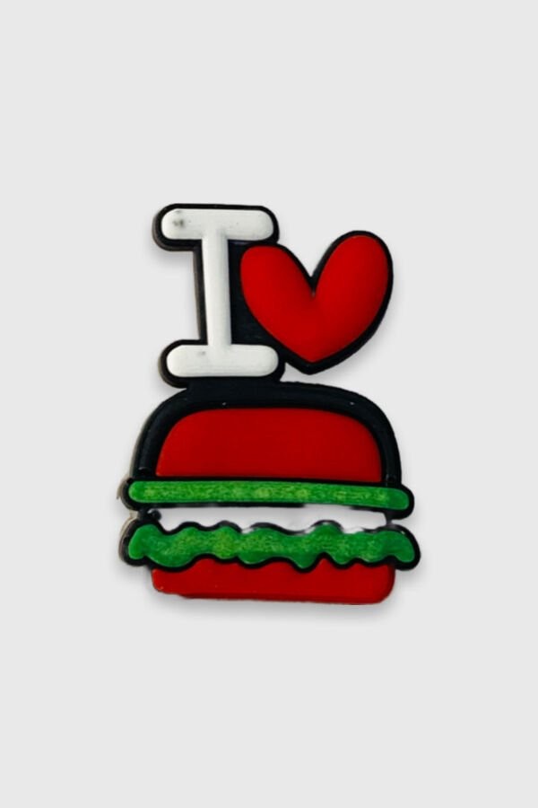 Crocs Terlik Süsü - I Love Burger