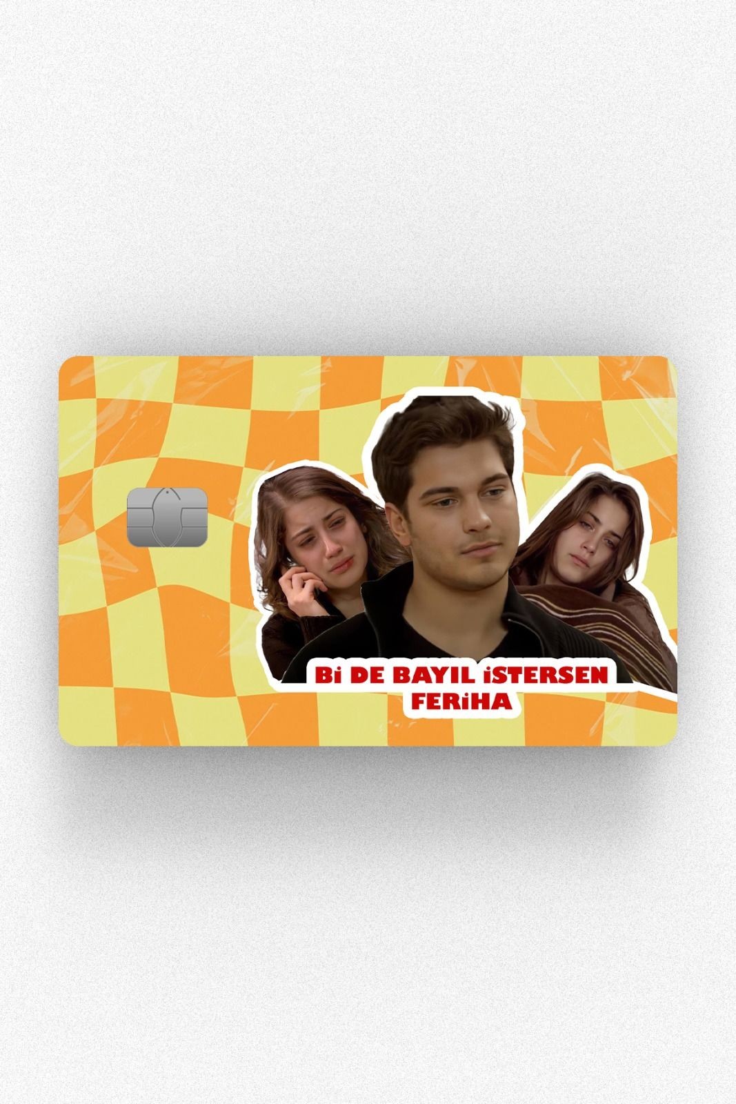Kart Kaplama Etiketi - Bi De Bayıl Feriha