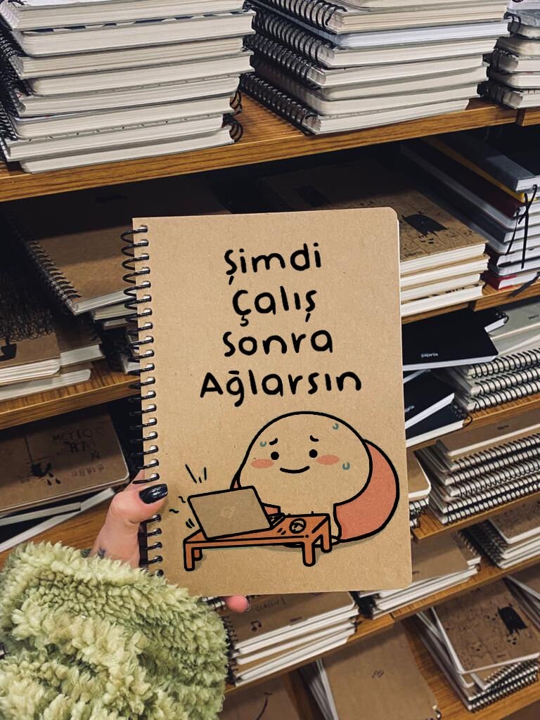 Spiralli A5 Defter Şimdi Çalış