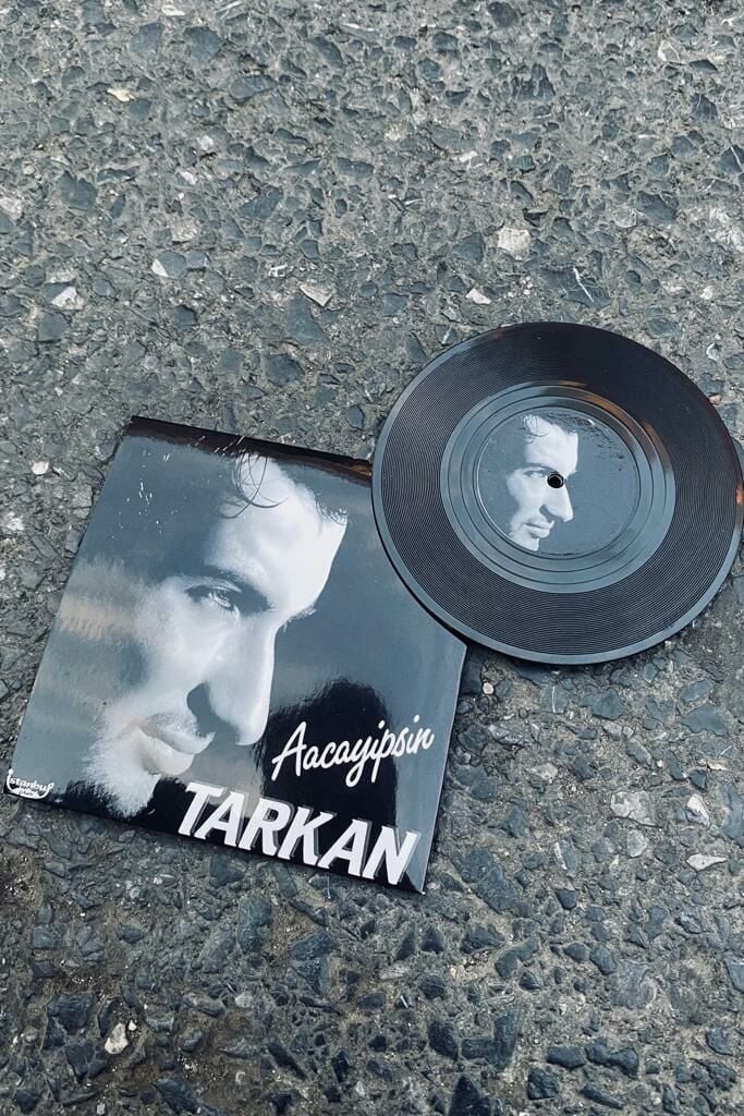 Tarkan Aacayipsin Mini Dekoratif Plak Bardak Altlığı Magnet