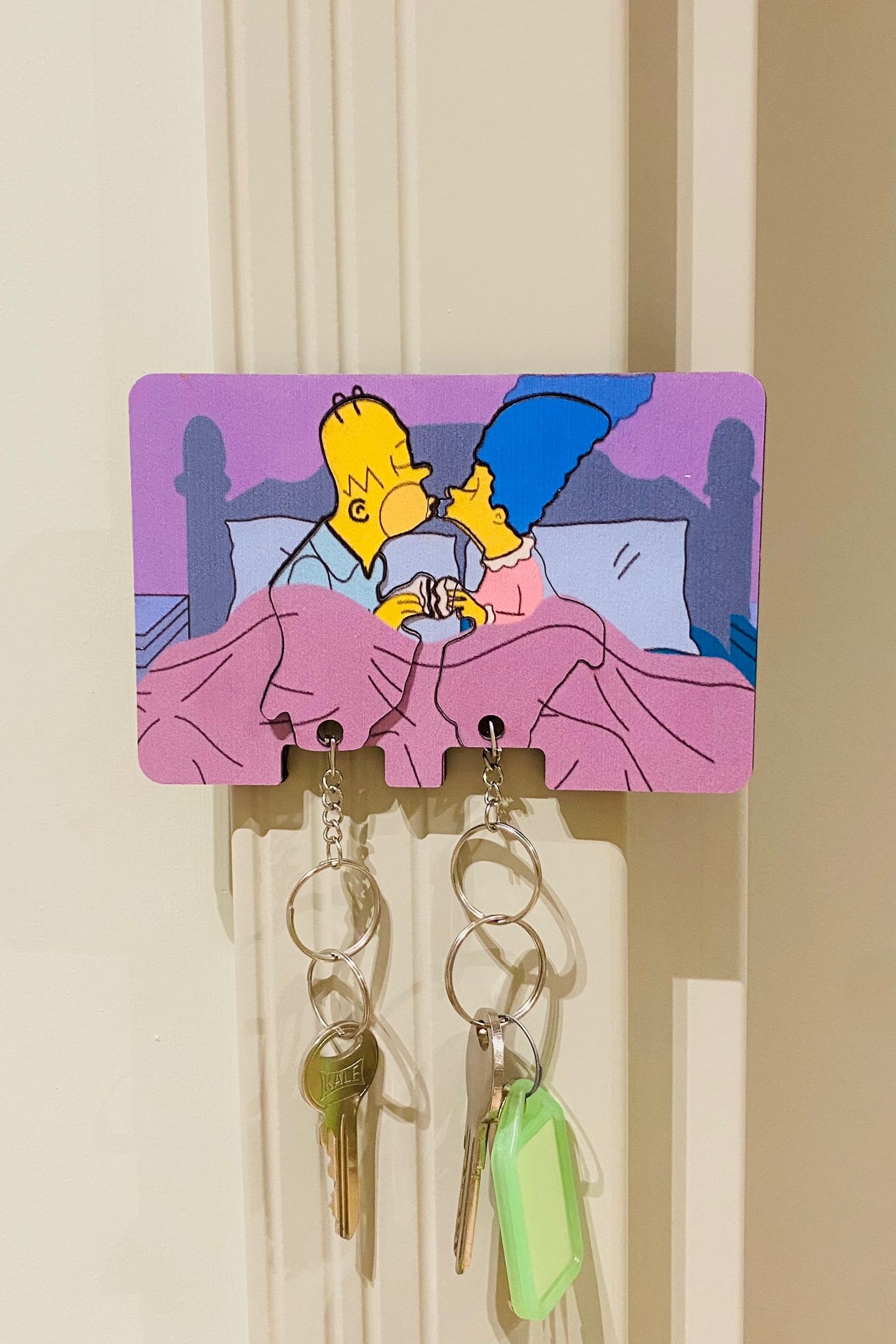 2’li Kapı Askılı Anahtarlık Seti Simpsons Homer Marge