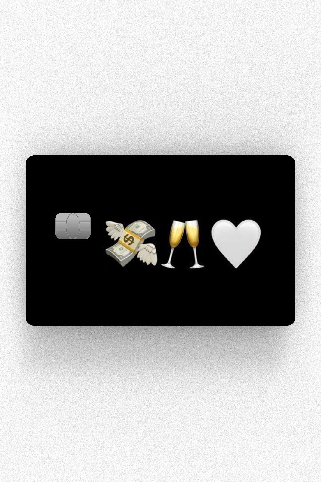 Kart Kaplama Etiketi -Para Emoji