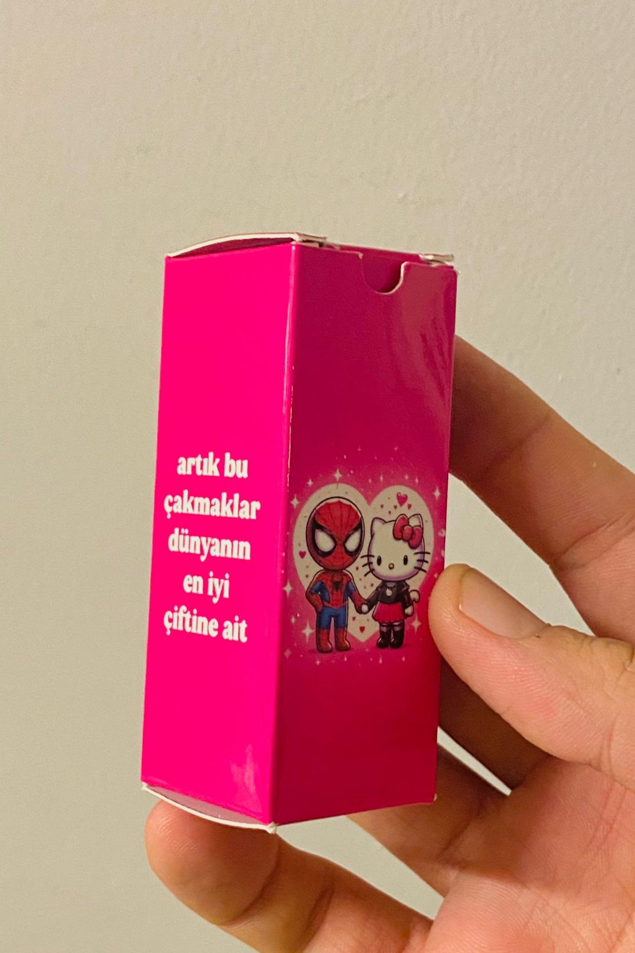 Spiderman Hello Kitty Özel Kutulu Gazlı Çakmak Seti