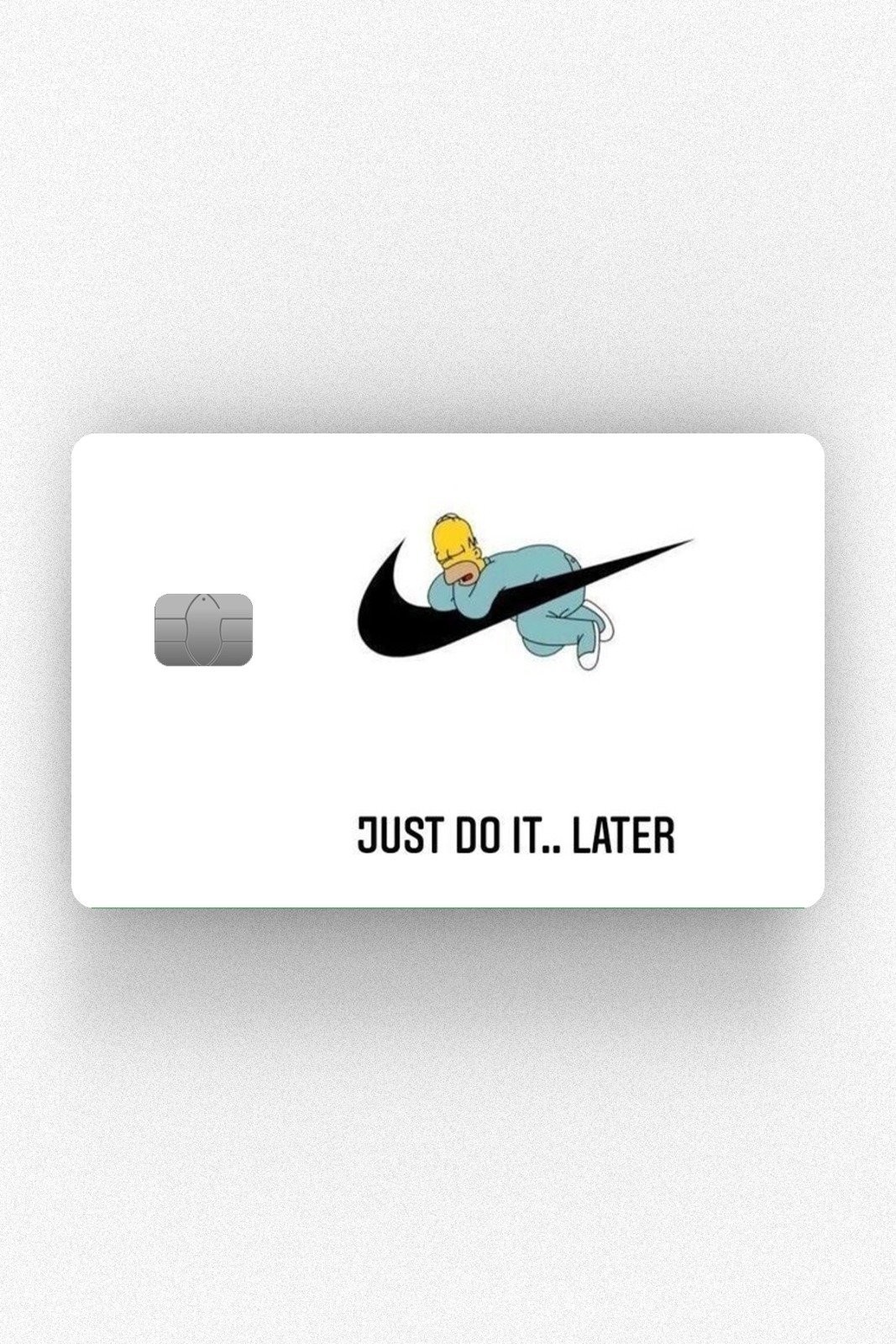 Kart Kaplama Etiketi - Beyaz Nike Simpson