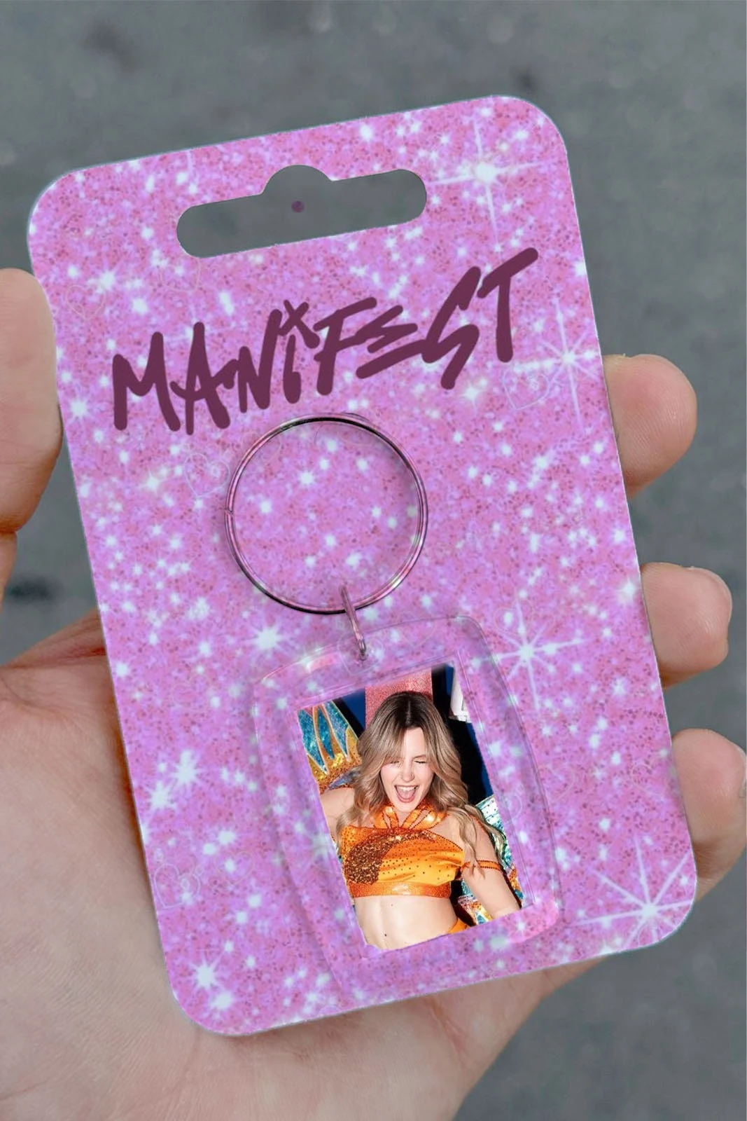 Şeffaf Çerçeve Anahtarlık Özel Ambalajlı Manifest Lidya