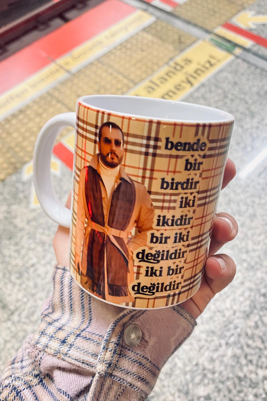 Kısmetse Olur Erol Beyaz Porselen Kupa Bardak