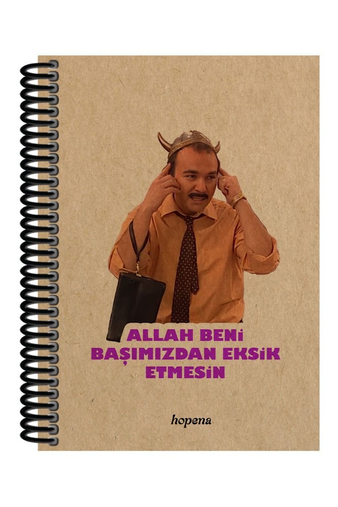 Spiralli A5 Defter Avrupa Yakası Burhan Başımızdan Eksik Etmesin