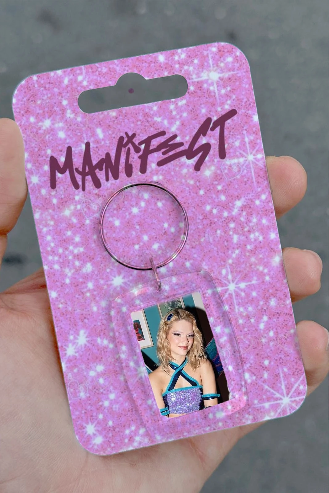 Şeffaf Çerçeve Anahtarlık Özel Ambalajlı Manifest Esin