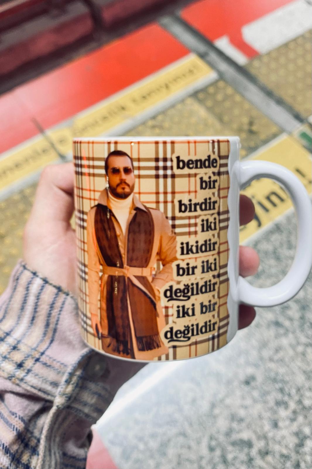 Kısmetse Olur Erol Beyaz Porselen Kupa Bardak
