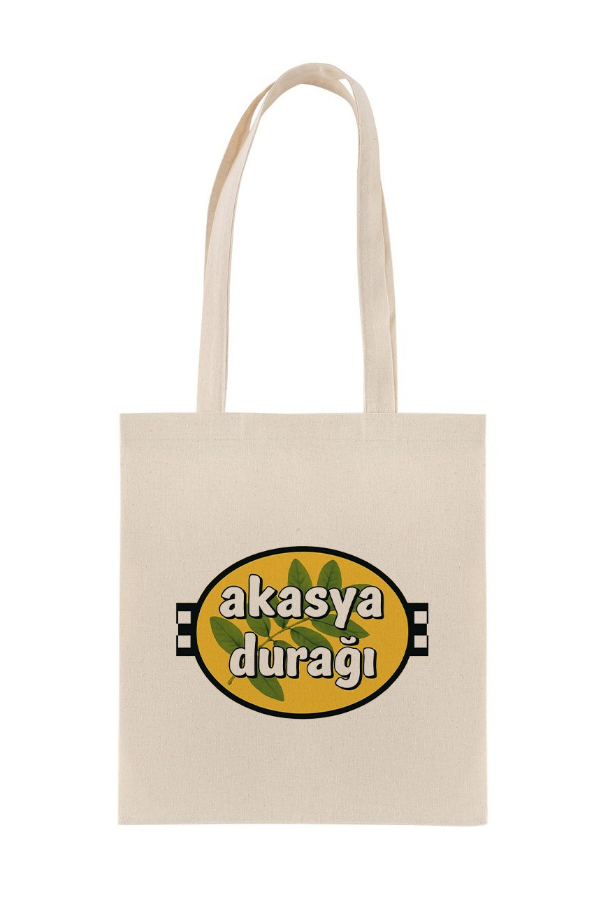Akasya Durağı Logo Baskılı Bez Çanta