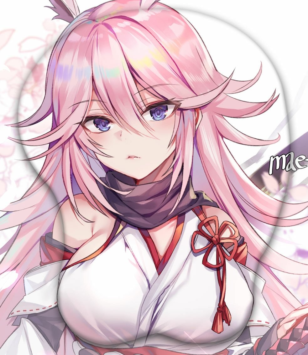 Yae Sakura Honkai Impact 3rd Boob 3D Bilek Destekli Mouse Pad