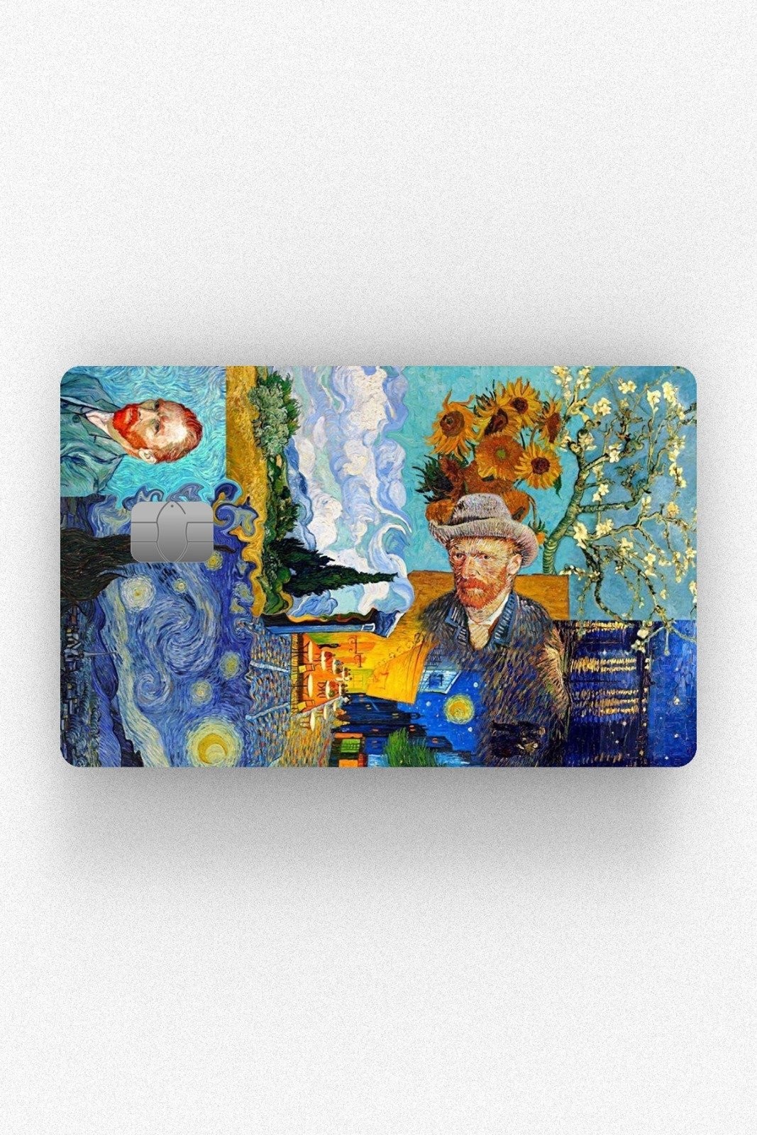 Kart Kaplama Etiketi - Van Gogh Kolaj