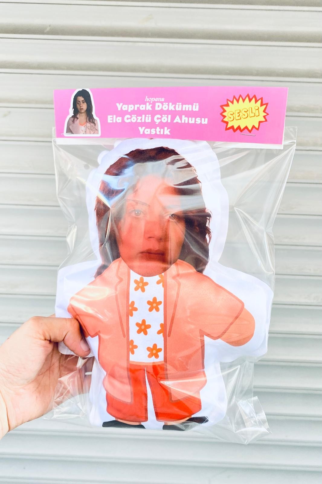3D Mini Yastık - Yaprak Dökümü Leyla 