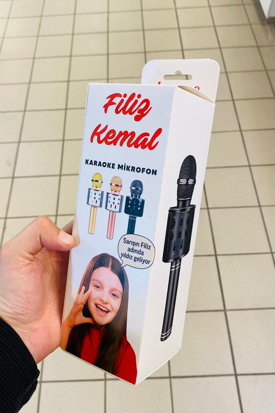 Filiz Kemal Karaoke Mikrofon Bluetooth Hoporlör