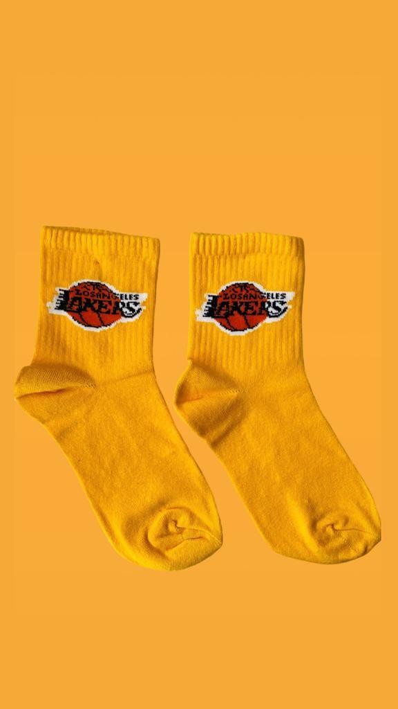 Lakers Sarı Çorap