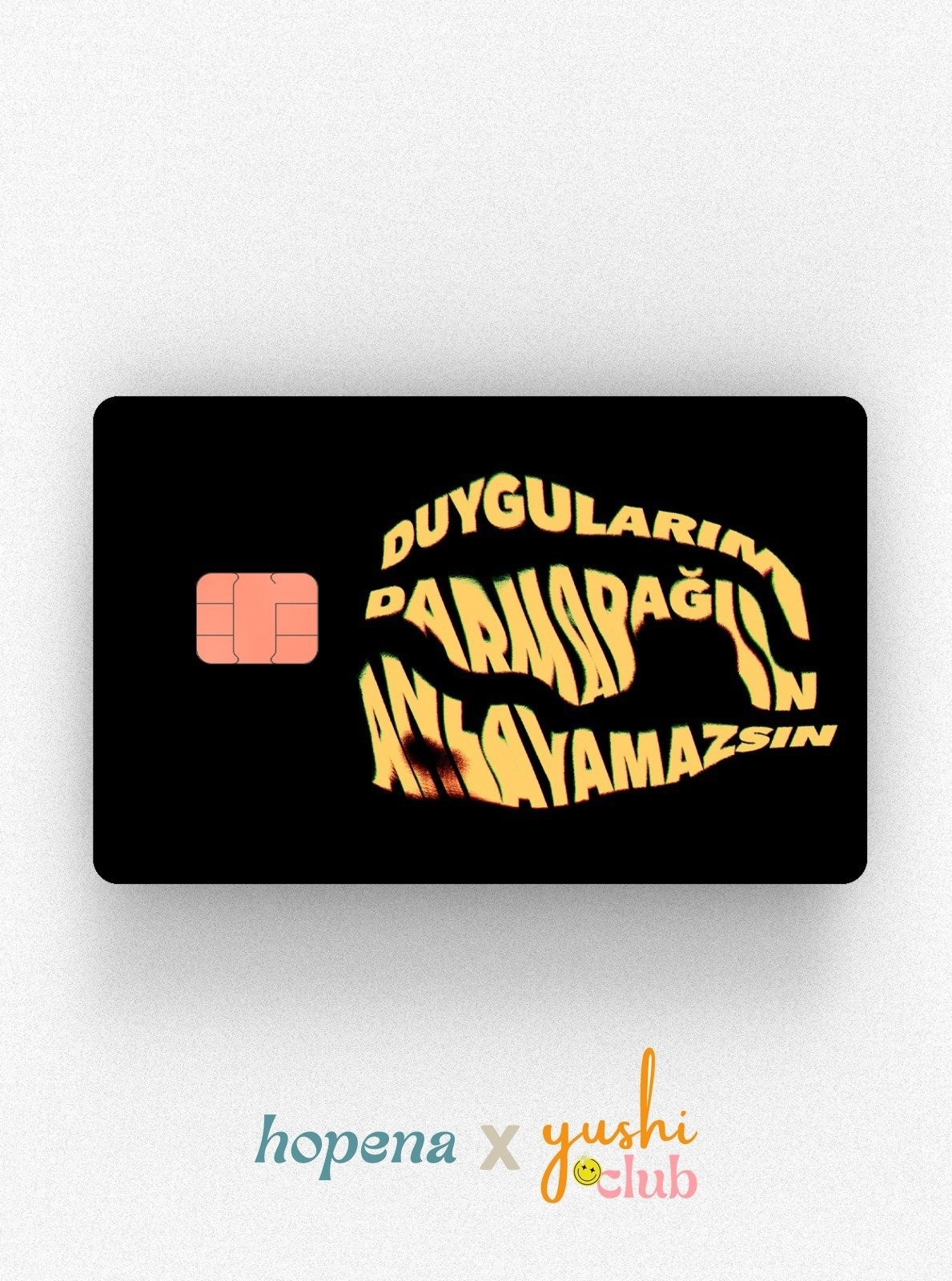 Hopena X Yushiclub - Duygularım Darmadağın Kart Kaplama Etiketi