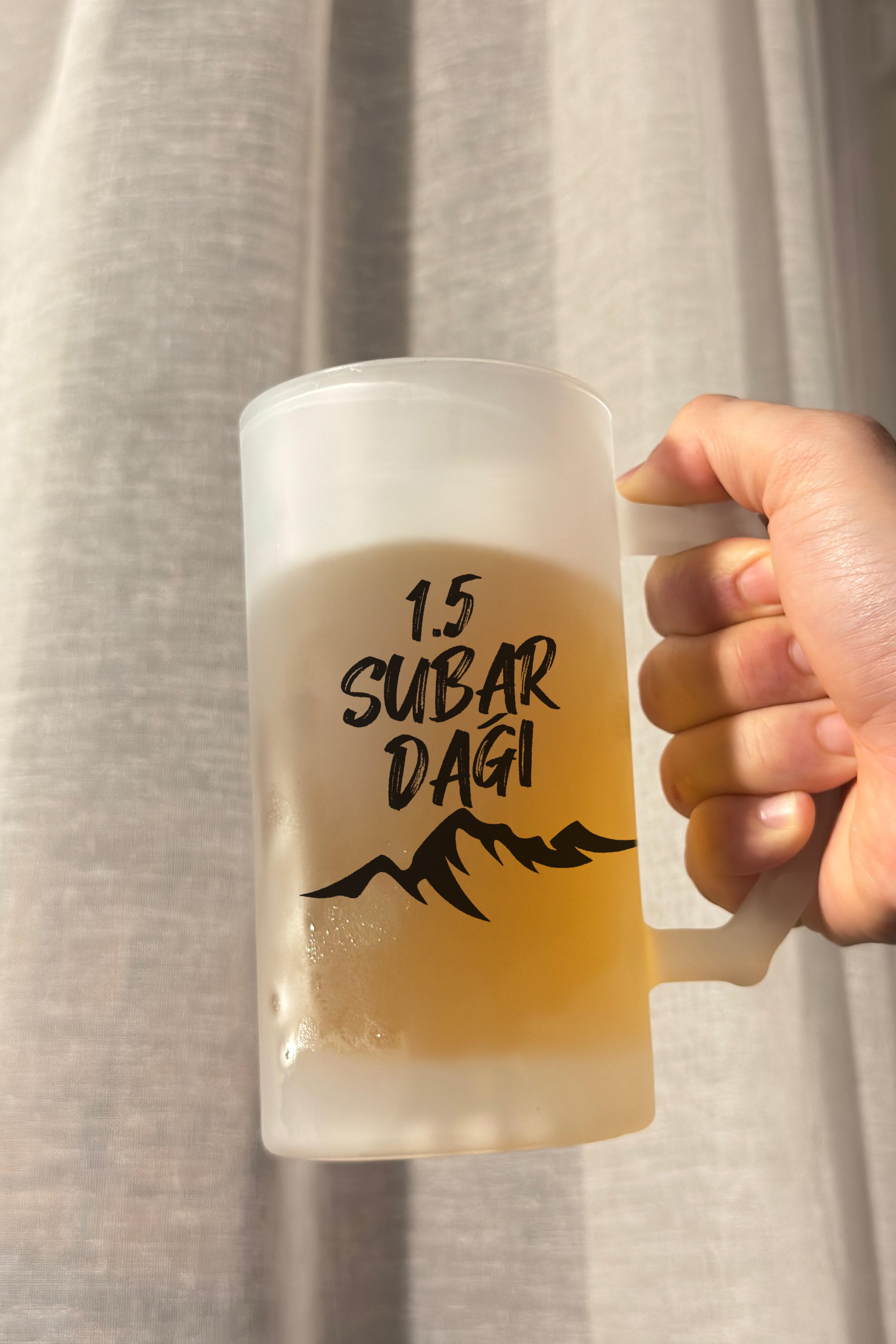 1.5 Subar Dağı 500ml Buzlu Bira Cam Bardağı