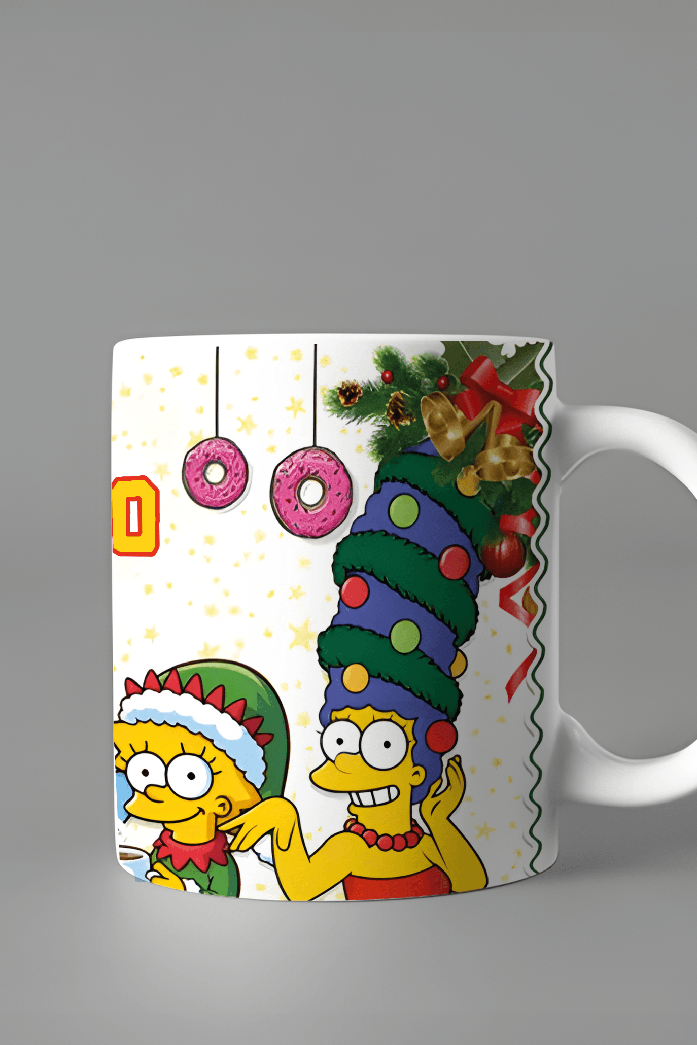 Simpsons Full Baskılı Yılbaşı Porselen Kupa Bardak