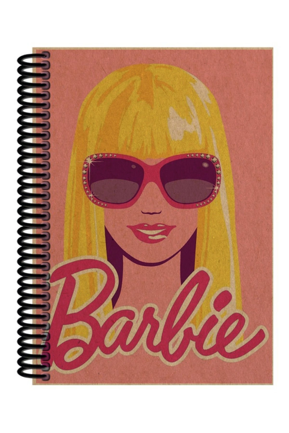 Spiralli A5 Defter Barbie Gözlük