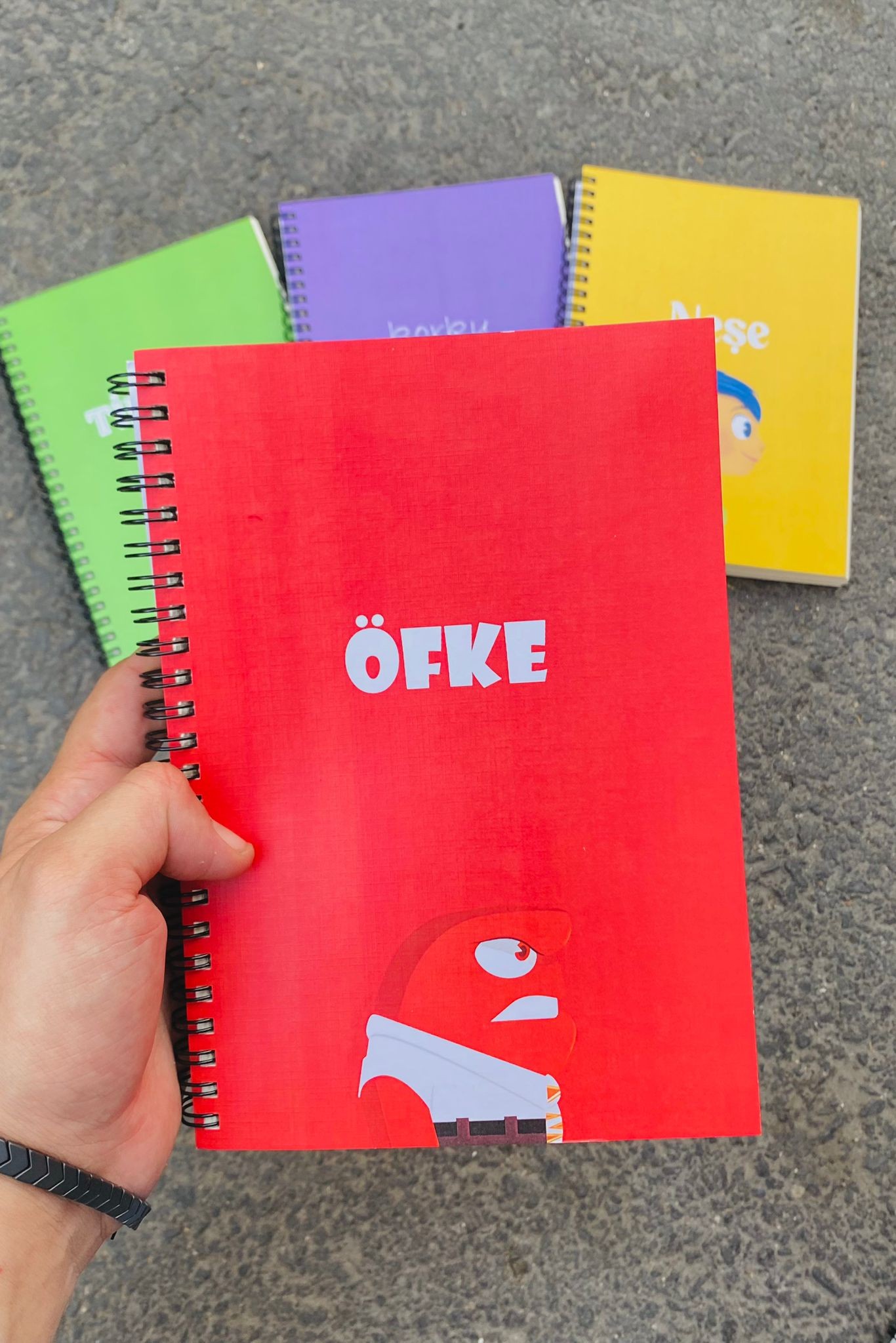 Spiralli A5 Defter Ters Yüz Öfke (200 Sayfa)