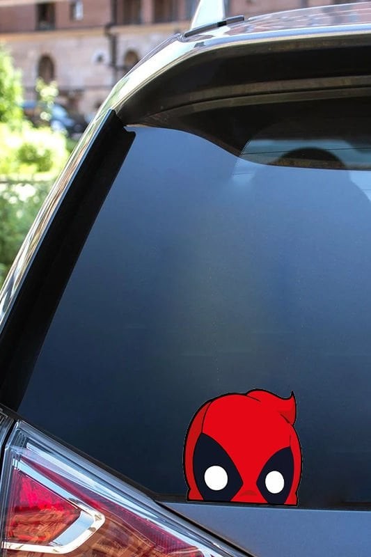 Deadpool Araba Motosiklet Laptop Folyo Sticker