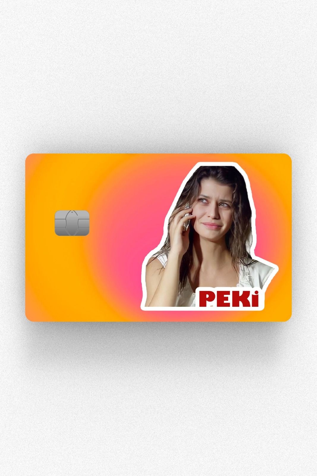 Kart Kaplama Etiketi - Bihter Peki
