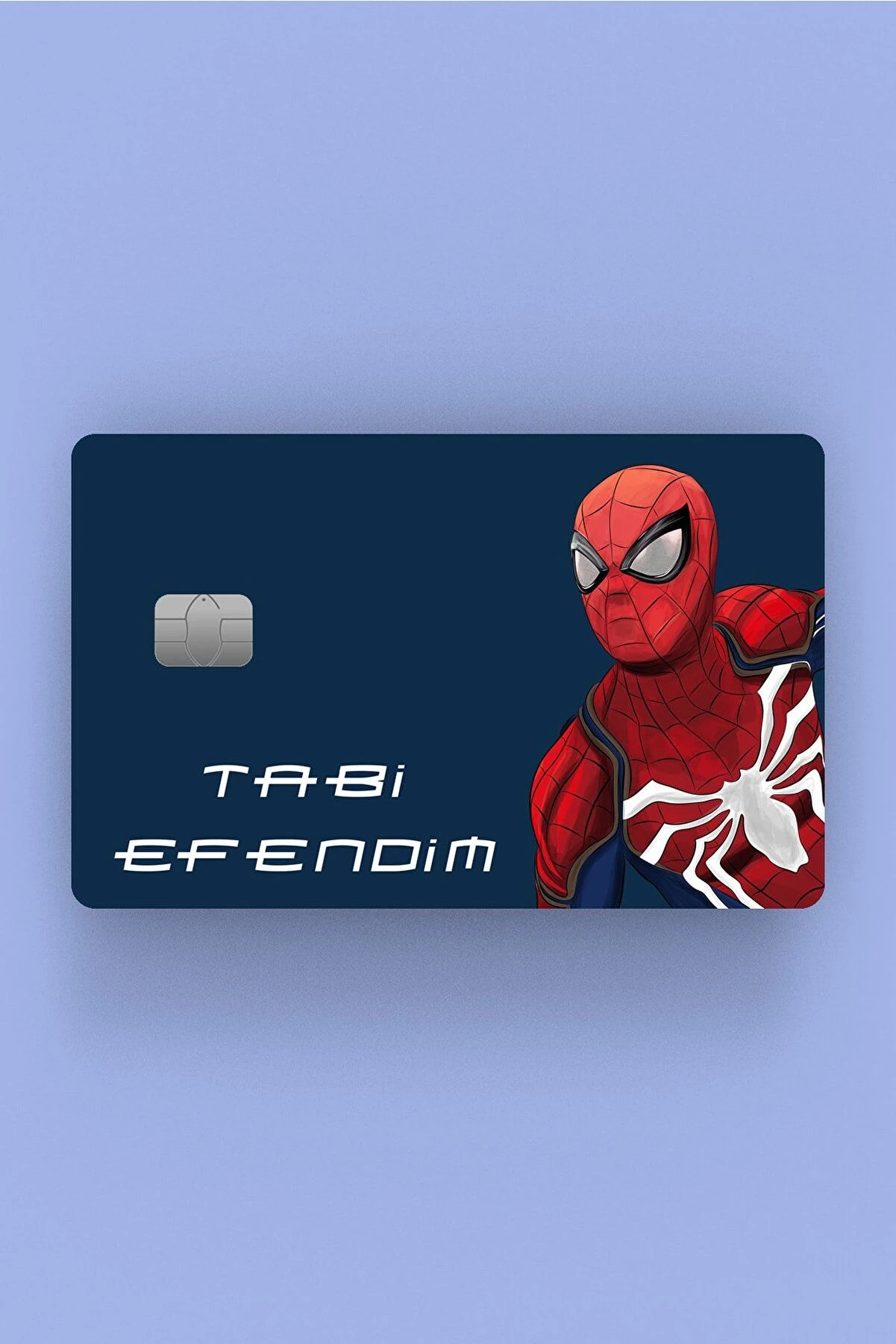 Kart Kaplama Etiketi - Tabi Efendim Spiderman