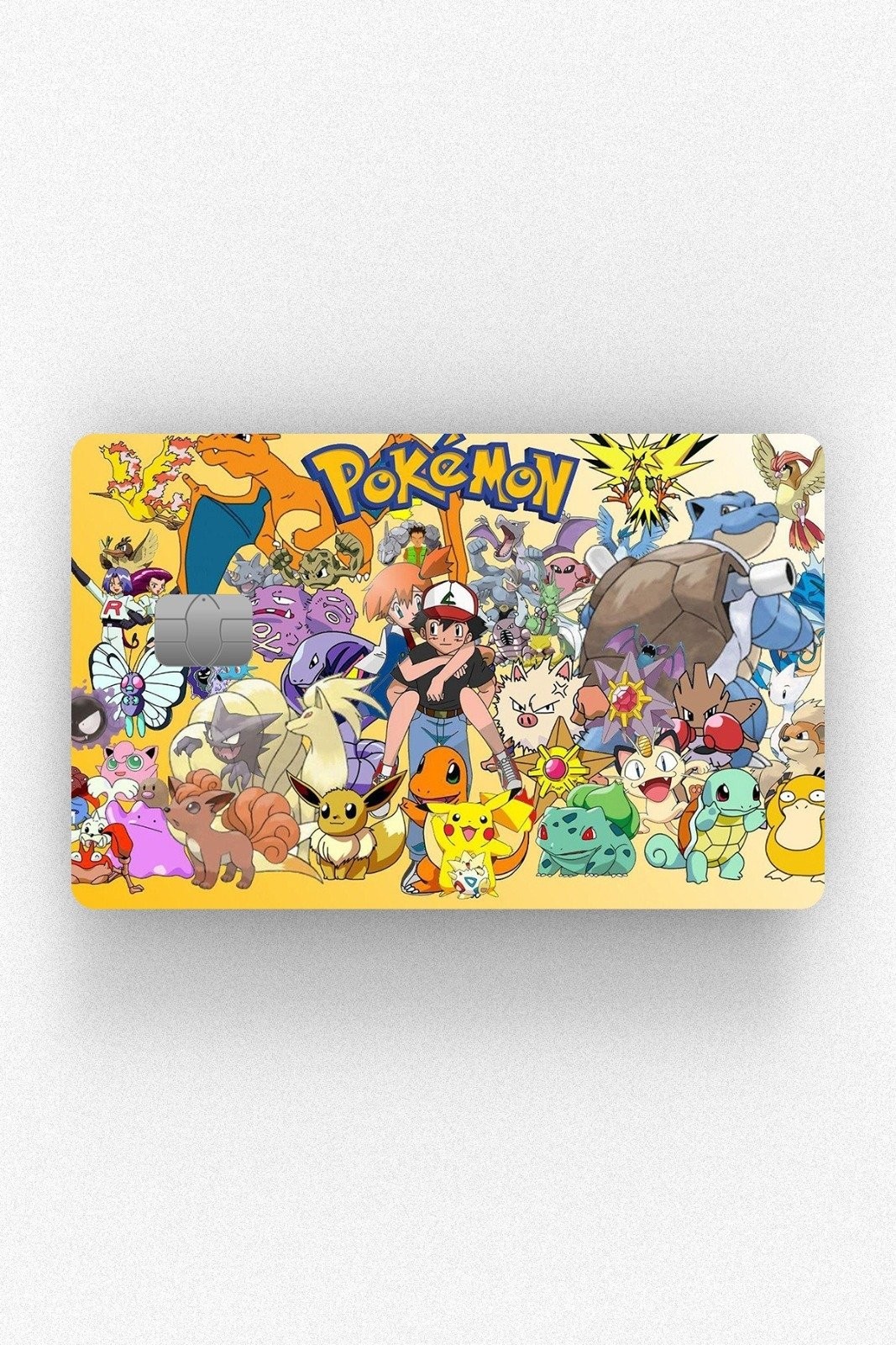 Kart Kaplama Etiketi - Pokemon Tüm Karakterler