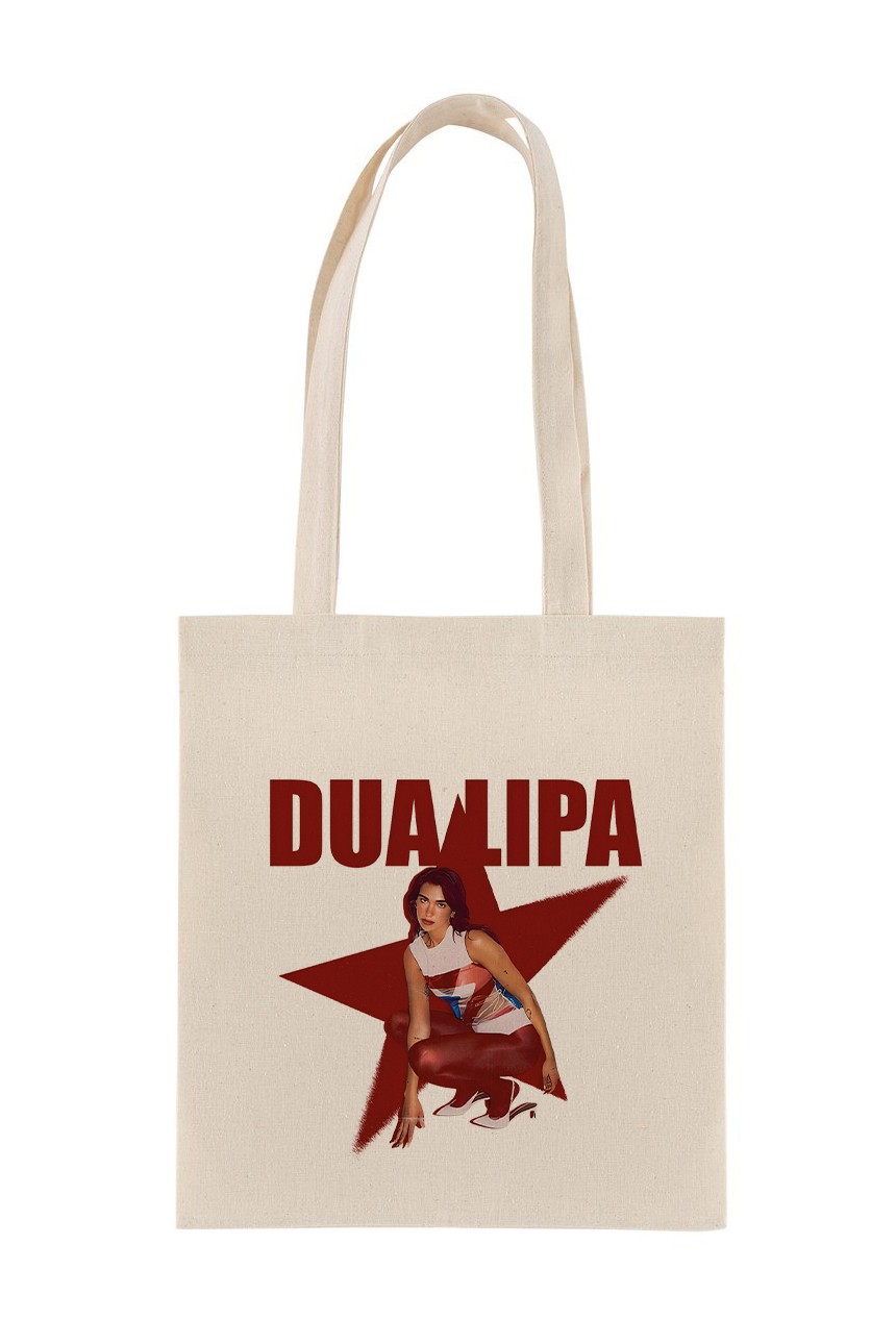 Dua Lipa Baskılı Bez Çanta