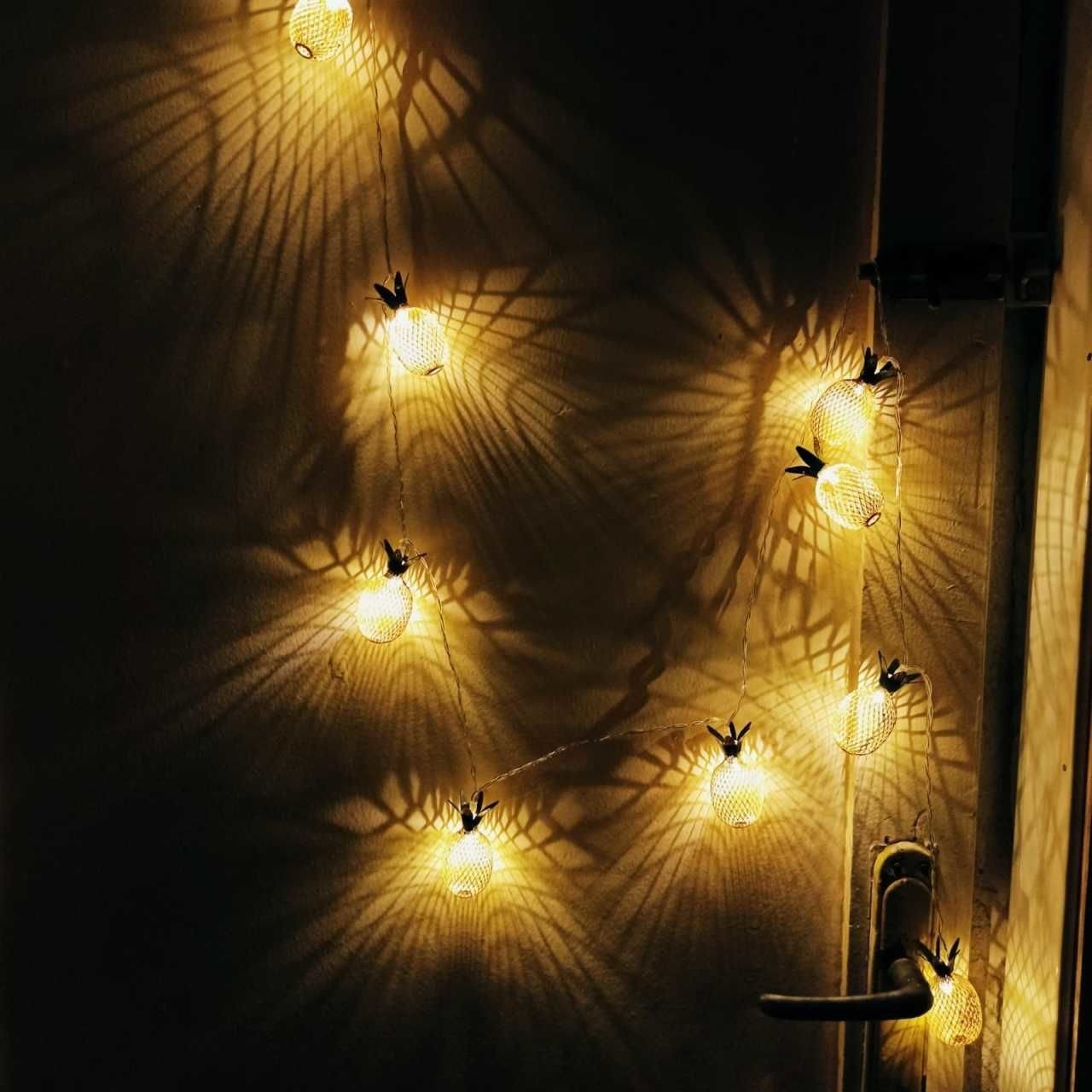 Ananas 10'lu Bakır Led Işık Dizesi
