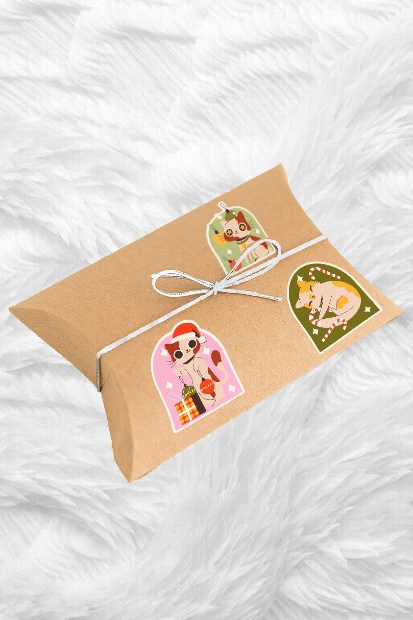 Noel Kedileri 12’li Yılbaşı Sticker Paketi