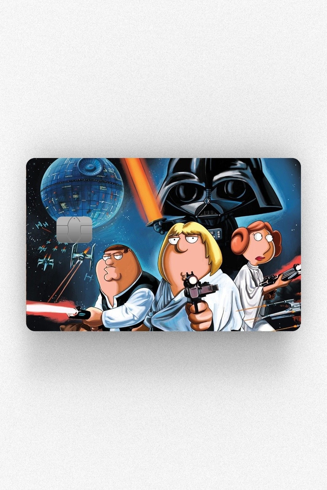 Kart Kaplama Etiketi - Family Guy Star Wars