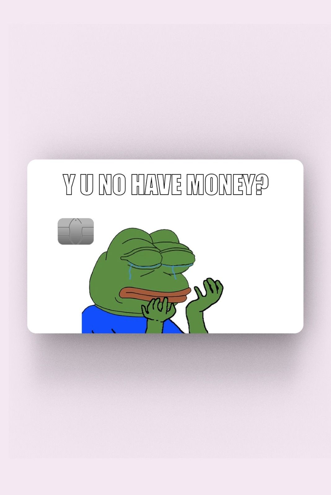 Kart Kaplama Etiketi - Have Money Kurbağa